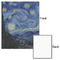 The Starry Night (Van Gogh 1889) 16x20 - Matte Poster - Front & Back