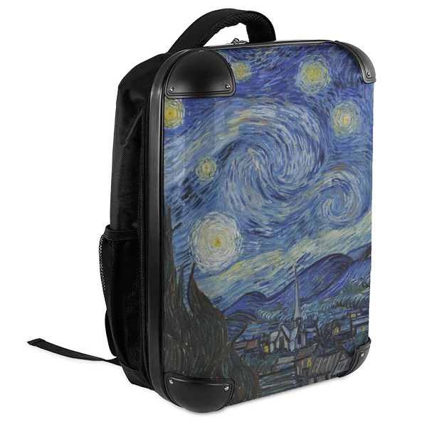 The Starry Night (Van Gogh 1889) 18" Hard Shell Backpacks - ANGLED VIEW