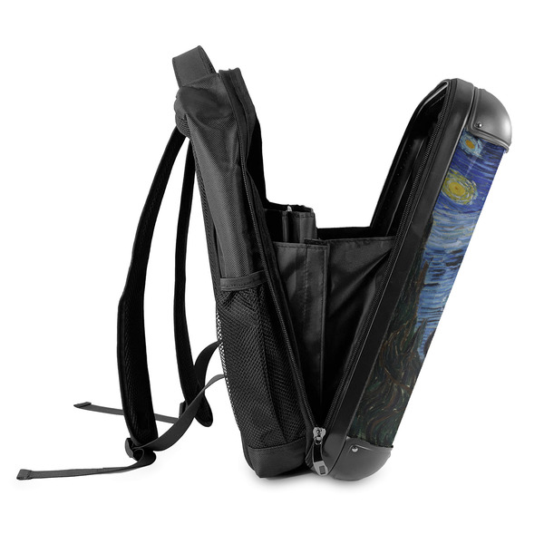 The Starry Night (Van Gogh 1889) 18" Hard Shell Backpacks - SIDE OPEN