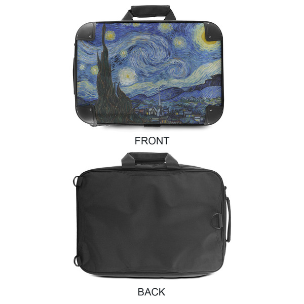 The Starry Night (Van Gogh 1889) 18" Laptop Briefcase - APPROVAL