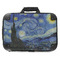 The Starry Night (Van Gogh 1889) 18" Laptop Briefcase - FRONT