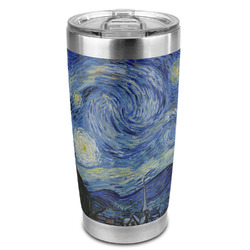 The Starry Night (Van Gogh 1889) 20oz Stainless Steel Double Wall Tumbler - Full Print