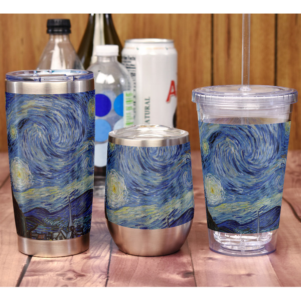 The Starry Night (Van Gogh 1889) 20oz SS Tumbler - Full Print - In Context