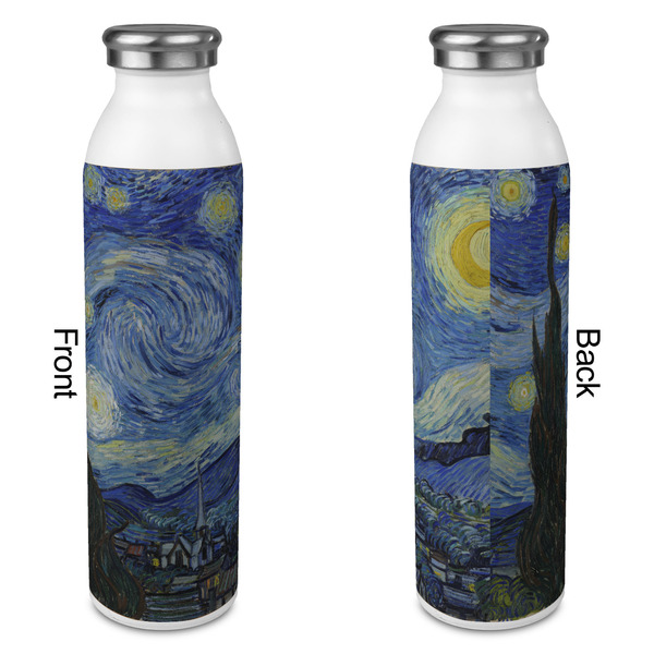 The Starry Night (Van Gogh 1889) 20oz Water Bottles - Full Print - Approval