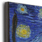 The Starry Night (Van Gogh 1889) 20x24 Wood Print - Closeup