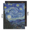 The Starry Night (Van Gogh 1889) 20x24 Wood Print - Front & Back View