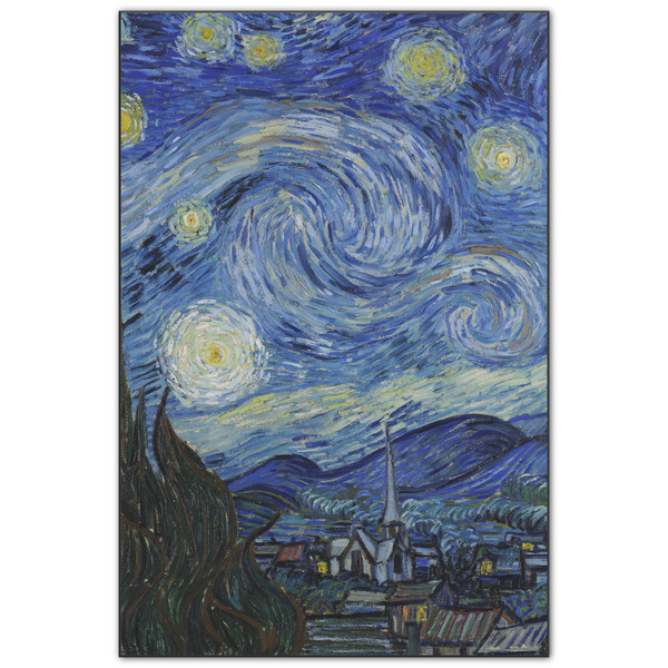 Custom The Starry Night (Van Gogh 1889) Wood Print - 20x30