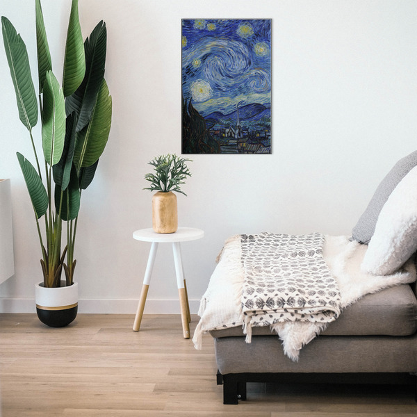 The Starry Night (Van Gogh 1889) 20x30 Wood Print - In Context