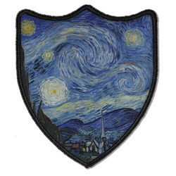The Starry Night (Van Gogh 1889) Iron On Shield Patch B