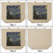 The Starry Night (Van Gogh 1889) 3 Reusable Cotton Grocery Bags - Front & Back View