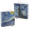 The Starry Night (Van Gogh 1889) 3-Ring Binder Front and Back