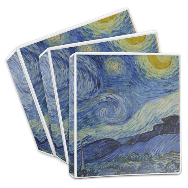 Custom The Starry Night (Van Gogh 1889) 3-Ring Binder