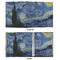 The Starry Night (Van Gogh 1889) 3 Ring Binders - Full Wrap - 1" - APPROVAL