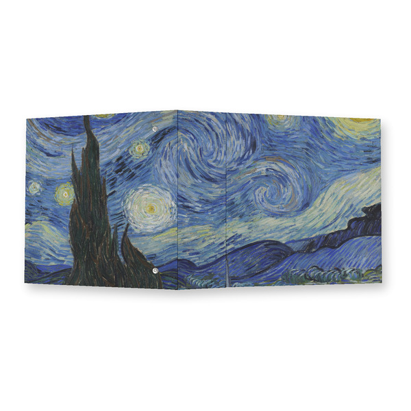 The Starry Night (Van Gogh 1889) 3 Ring Binders - Full Wrap - 2" - OPEN OUTSIDE