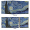 The Starry Night (Van Gogh 1889) 3 Ring Binders - Full Wrap - 3" - APPROVAL
