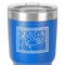 The Starry Night (Van Gogh 1889) 30 oz Stainless Steel Ringneck Tumbler - Blue - Close Up