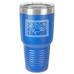 The Starry Night (Van Gogh 1889) 30 oz Stainless Steel Tumbler - Royal Blue - Single-Sided