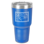 The Starry Night (Van Gogh 1889) 30 oz Stainless Steel Tumbler - Royal Blue - Single-Sided