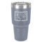 The Starry Night (Van Gogh 1889) 30 oz Stainless Steel Ringneck Tumbler - Grey - Front