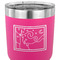 The Starry Night (Van Gogh 1889) 30 oz Stainless Steel Ringneck Tumbler - Pink - CLOSE UP