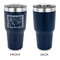 The Starry Night (Van Gogh 1889) 30 oz Stainless Steel Ringneck Tumblers - Navy - Single Sided - APPROVAL