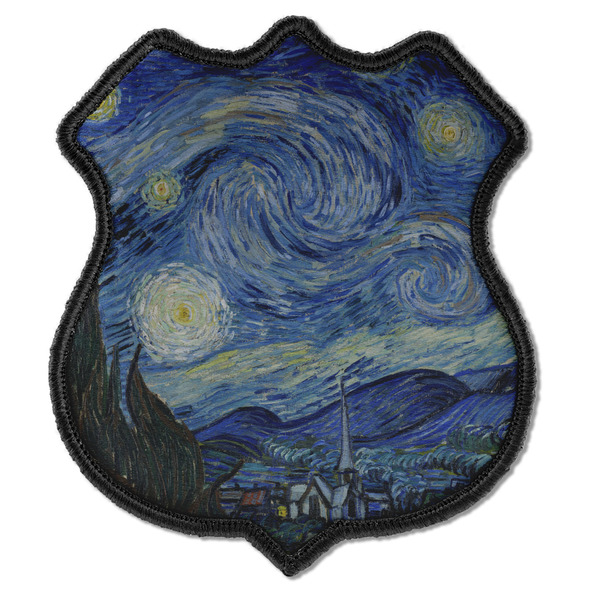 Custom The Starry Night (Van Gogh 1889) Iron On Shield Patch C
