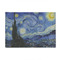 The Starry Night (Van Gogh 1889) 4'x6' Patio Rug - Front/Main