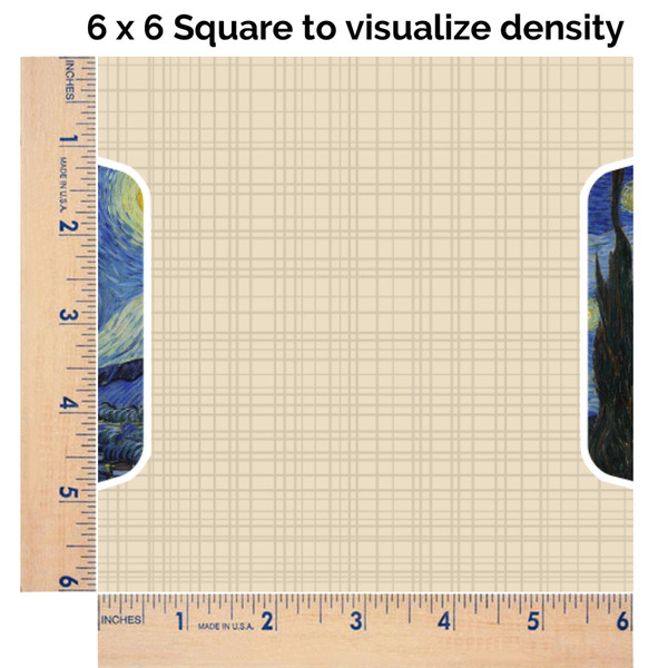 The Starry Night (Van Gogh 1889) 6x6 Swatch of Fabric