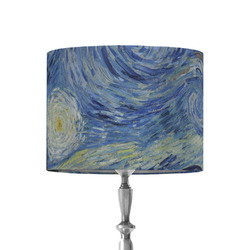 The Starry Night (Van Gogh 1889) 8" Drum Lamp Shade - Fabric