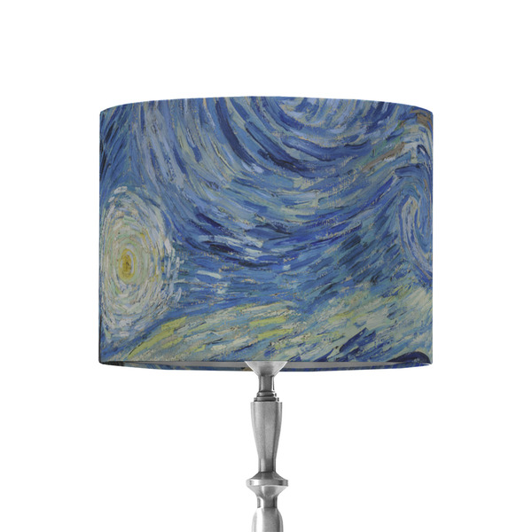 Custom The Starry Night (Van Gogh 1889) 8" Drum Lamp Shade - Fabric