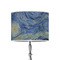The Starry Night (Van Gogh 1889) 8" Drum Lampshade - ON STAND (Poly Film)