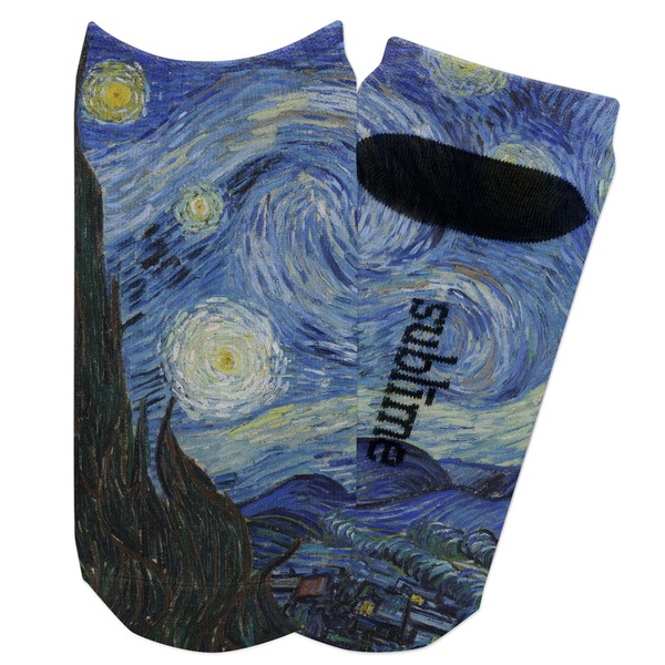 Custom The Starry Night (Van Gogh 1889) Adult Ankle Socks