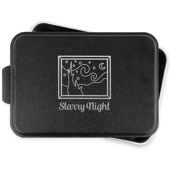 Custom The Starry Night (Van Gogh 1889) Aluminum Baking Pan with Lid