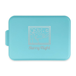 The Starry Night (Van Gogh 1889) Aluminum Baking Pan with Teal Lid