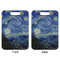 The Starry Night (Van Gogh 1889) Aluminum Luggage Tag (Front + Back)