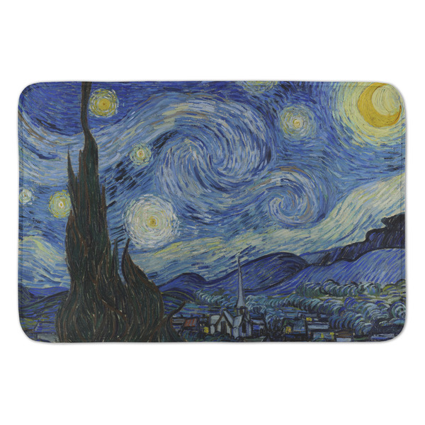 Custom The Starry Night (Van Gogh 1889) Anti-Fatigue Kitchen Mat