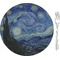 The Starry Night (Van Gogh 1889) 8" Glass Appetizer / Dessert Plates - Single or Set