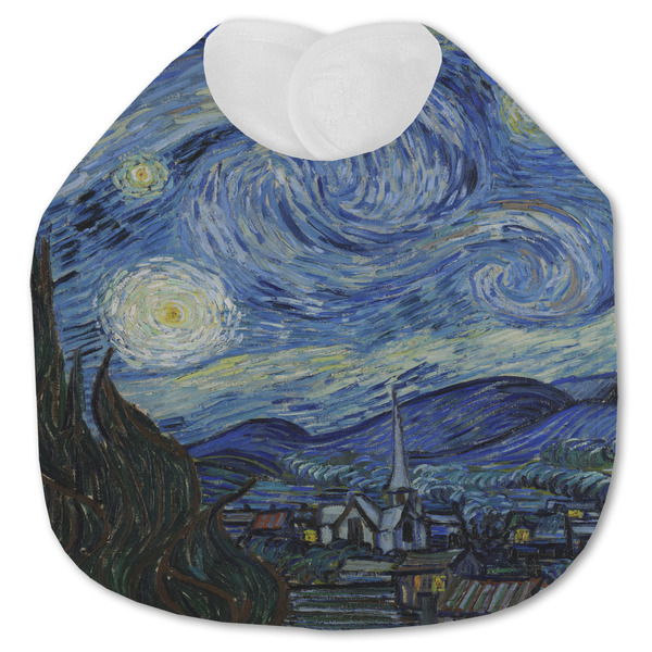 Custom The Starry Night (Van Gogh 1889) Jersey Knit Baby Bib