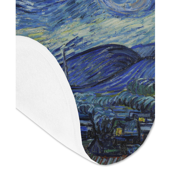 The Starry Night (Van Gogh 1889) Baby Bib - AFT detail