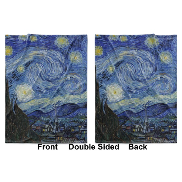 The Starry Night (Van Gogh 1889) Baby Blanket (Double Sided - Printed Front and Back)