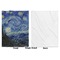 The Starry Night (Van Gogh 1889) Baby Blanket (Single Side - Printed Front, White Back)