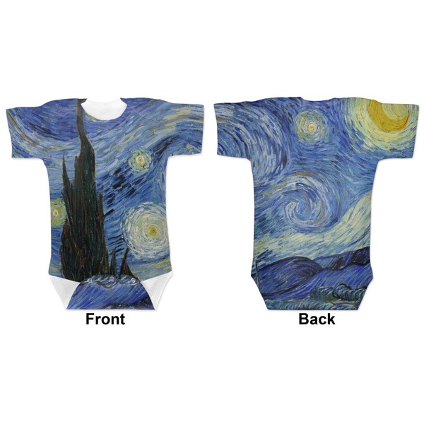The Starry Night (Van Gogh 1889) Baby Bodysuit Approval