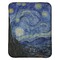 The Starry Night (Van Gogh 1889) Baby Sherpa Blanket - Flat