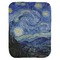 The Starry Night (Van Gogh 1889) Baby Swaddling Blanket - Flat