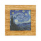 The Starry Night (Van Gogh 1889) Bamboo Trivet with Ceramic Tile Insert