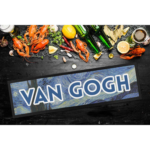 The Starry Night (Van Gogh 1889) Bar Mat - Large - LIFESTYLE