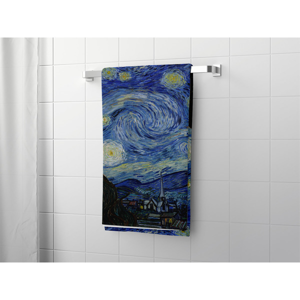 The Starry Night (Van Gogh 1889) Bath Towel - LIFESTYLE