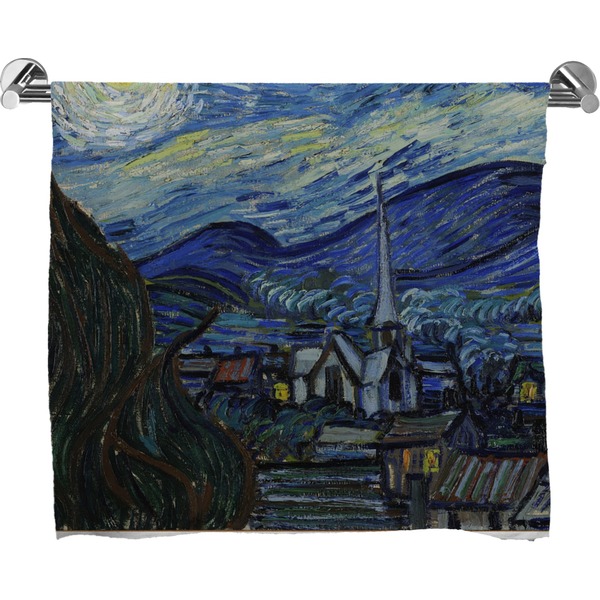 Custom The Starry Night (Van Gogh 1889) Bath Towel