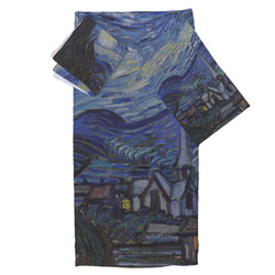 The Starry Night (Van Gogh 1889) Bath Towel Set - 3 Pcs