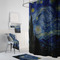 The Starry Night (Van Gogh 1889) Bath Towel Sets - 3-piece - In Context